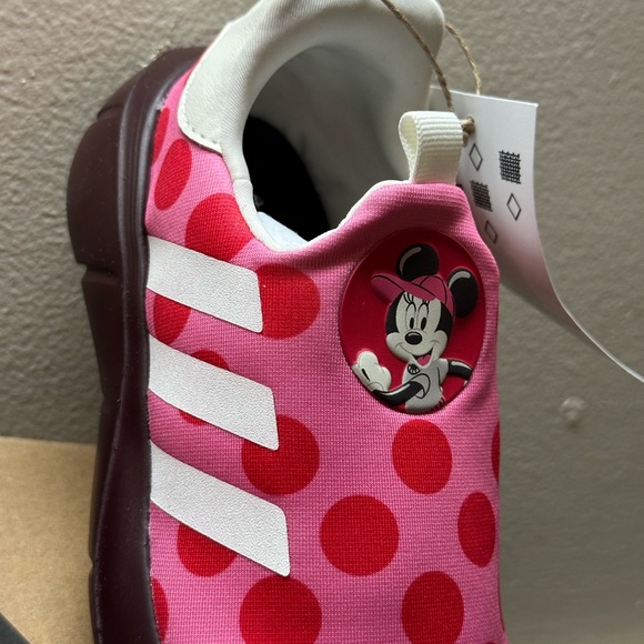 adidas Kids Sneakers with Pink and Red Polka Dots - Picture 6 of 17